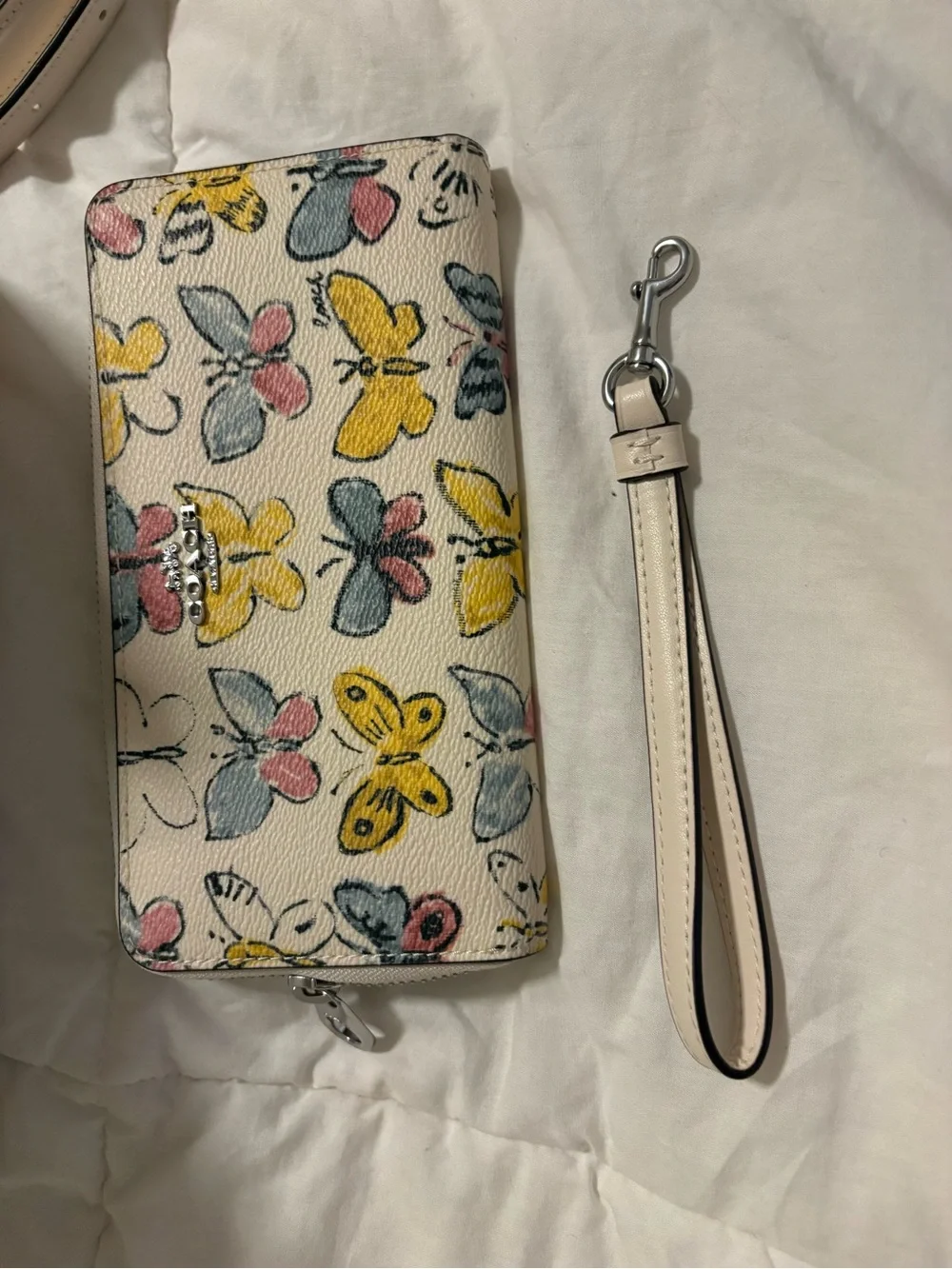 COACH Rowan Satchel Bag With Butterfly Print & matching wallet Set - Picture 14 of 16